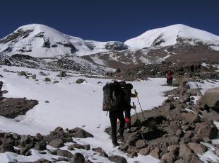 mountain climbing volcano coropuna arequipa Peru, climbing trekking, mountain guides, tours in Peru